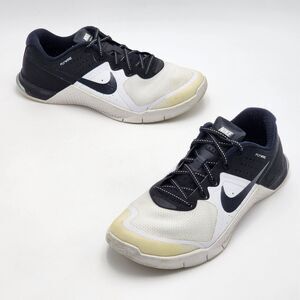Nike Metcon 2 Flywire Training Shoe Sneakers Black White Women's Size 8.5
